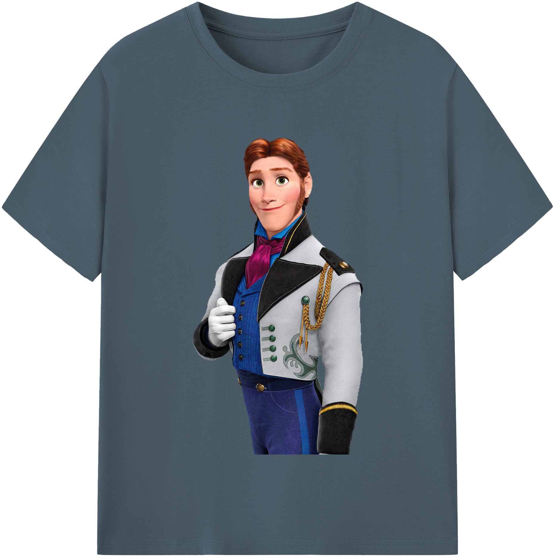 （画像用） アナと雪の女王 アンナ エルサ Frozen Anna Elsa 綿100％半袖Tシャツ（フロントプリント）